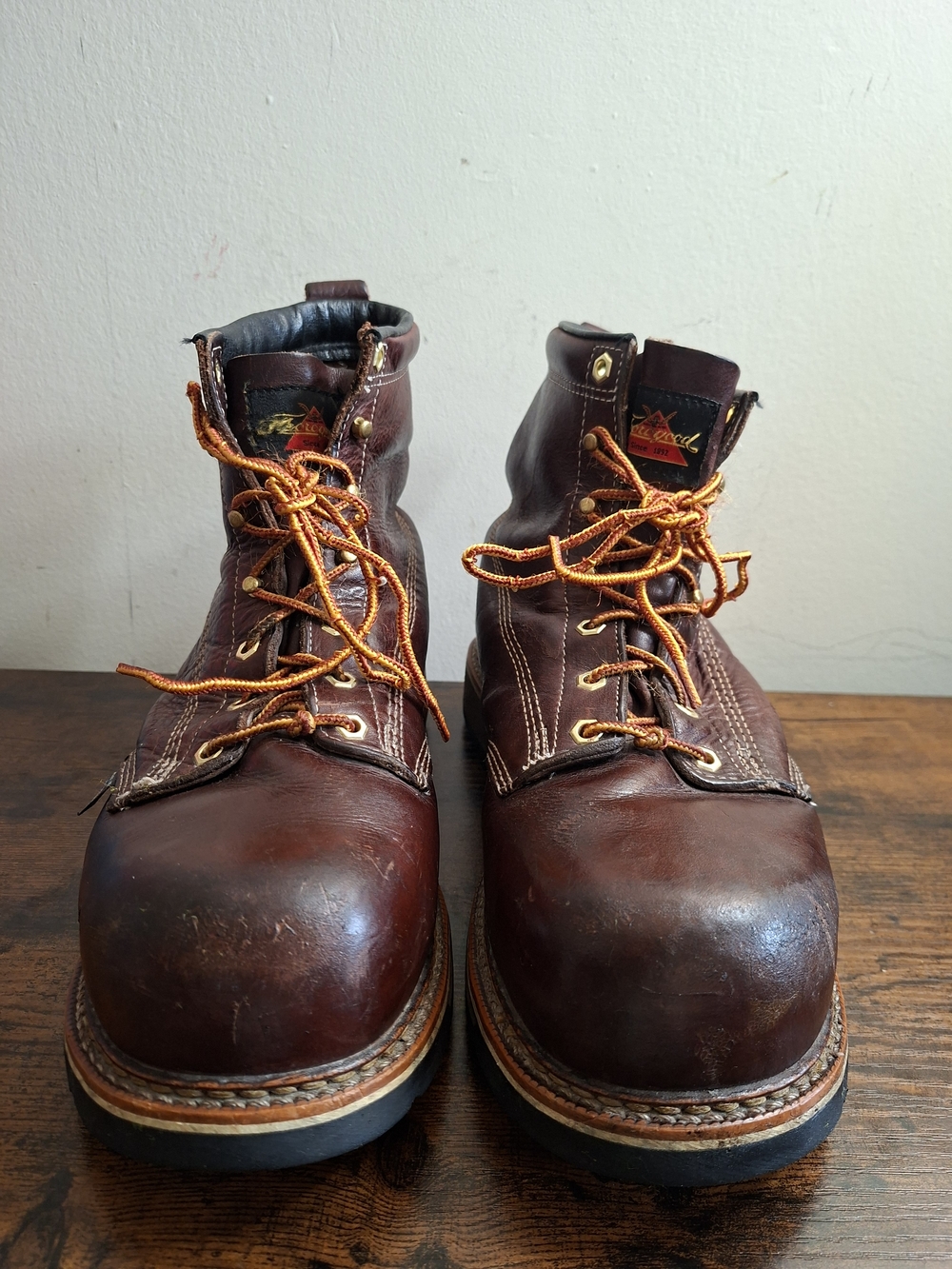 Thorogood American Heritage MAXWear Wedge Men's Leather Steel Toe Work Boots 14D